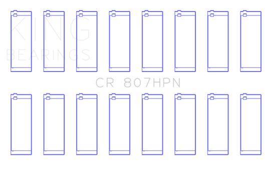King Engine Bearings Chevy LS1 / LS6 / LS3 (Size 001) Performance Rod Bearing Set