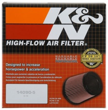 K&N Replacement Round Filter Open Top 3.594in IS Dia 5in OS Dia 6.344in Height for Citroen/Peugeot