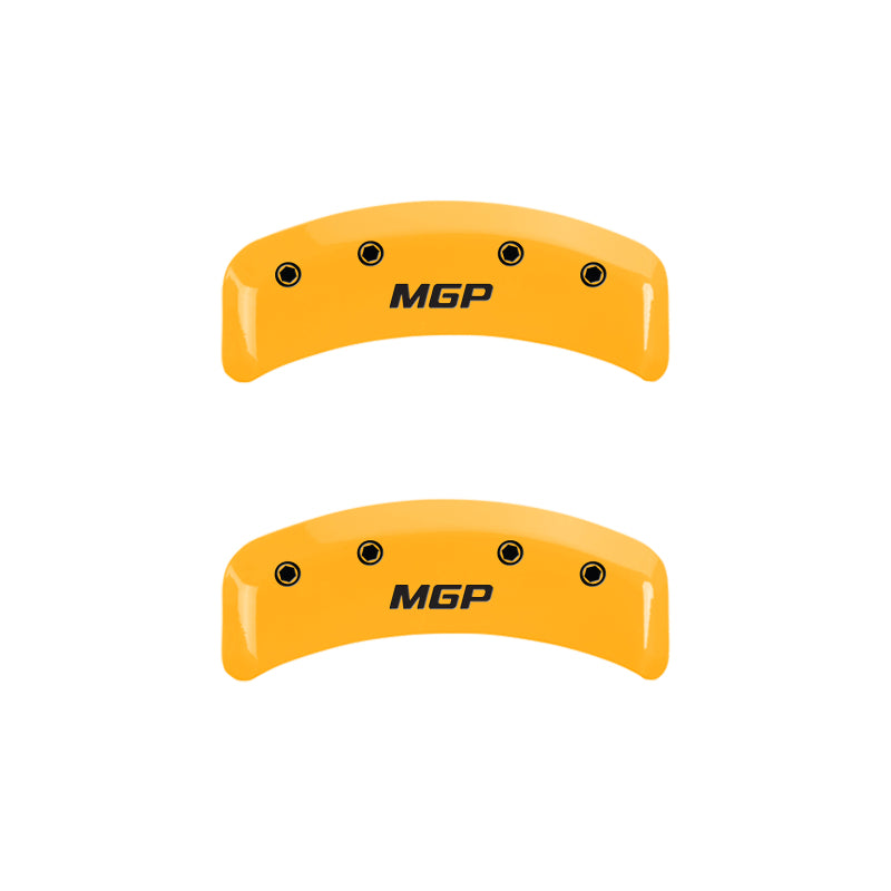 MGP 4 Caliper Covers Engraved Front & Rear C6/Corvette Black finish silver ch