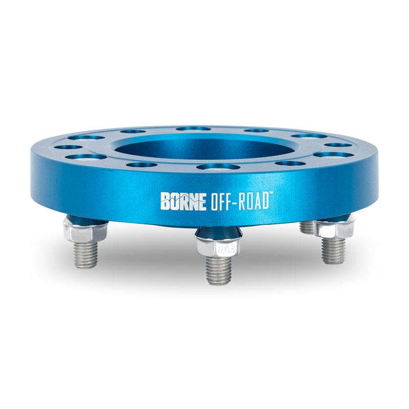 Mishimoto Borne Off-Road Wheel Spacers - 6x139.7 - 78.1 - 38.1mm - M14x1.5 - Blue