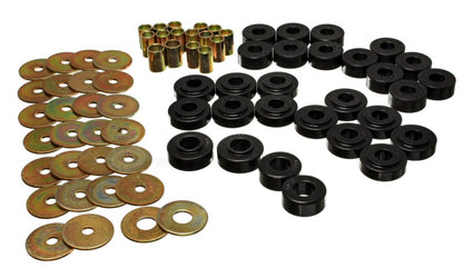 Energy Suspension Rear Spring Frame Shackle Kit - Black