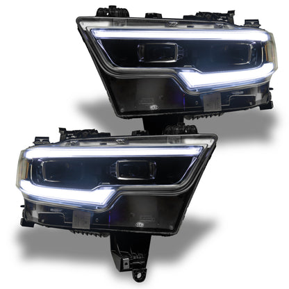 Oracle 19-21 RAM 1500 Headlight DRL Kit Projector LED - RGBW+A w/ Simple Controller