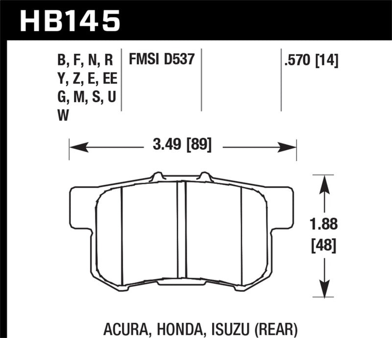 Hawk LTS Street Brake Pads