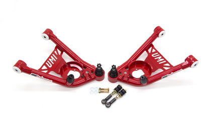 UMI Performance 64-72 GM A-Body Tubular Front Lower A-Arms Delrin 1/2in Taller Ball Joints