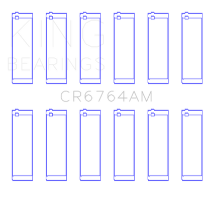 King Engine Bearings VW AES/AUE/ABV (Size +.25) Connecting Rod Bearing Set