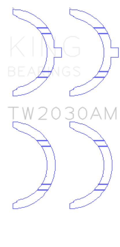 King Engine Bearings Toyota 1GR-FE Thrust Washer Set