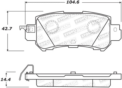 StopTech Street Brake Pads - Front