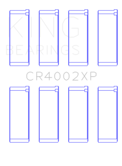 King Mazda B6/B6-T 1.6-1.8L XP Tri-Metal Performance Connecting Rod Bearing Set of 4 - Size STDX