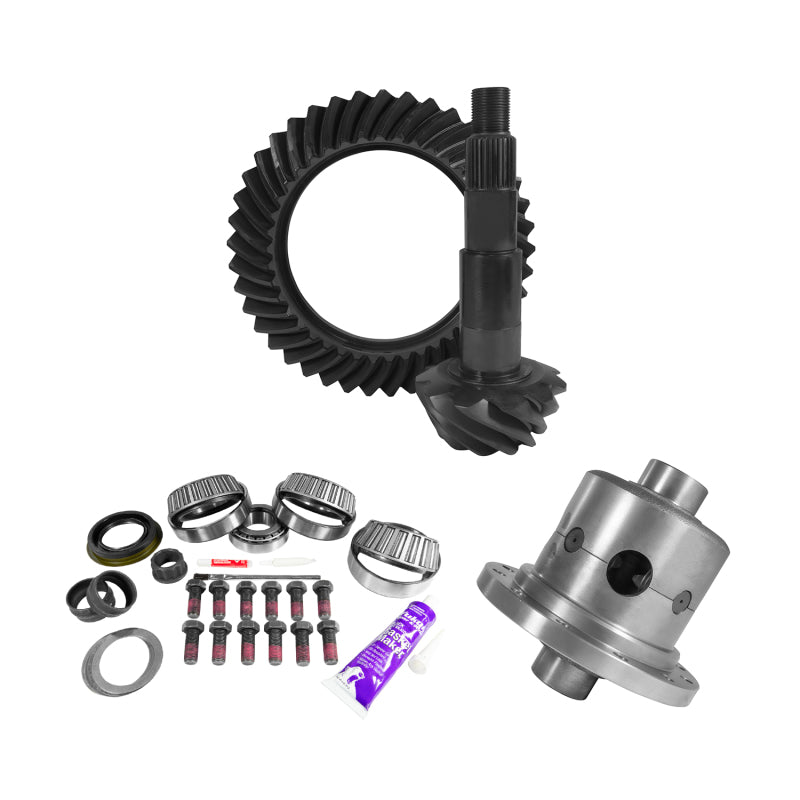 Yukon 11.5in AAM 3.73 Rear Ring & Pinion Install Kit Positraction 4.125in OD Pinion Bearing