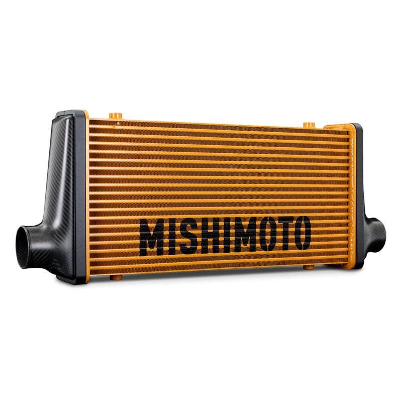 Mishimoto Universal Carbon Fiber Intercooler - Matte Tanks - 450mm Black Core - C-Flow - BK V-Band