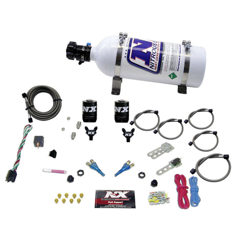 Nitrous Express Dodge EFI Full Race Dual Nozzle Nitrous Kit (100-300HP) w/5lb Bottle