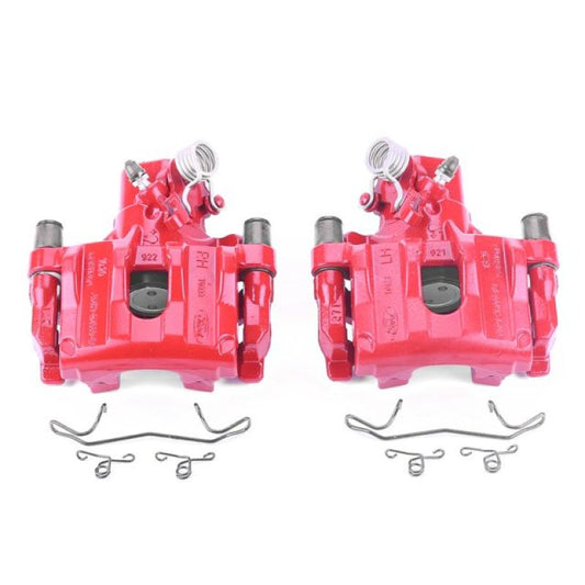 Power Stop 12-17 Ford Focus Rear Red Calipers w/Brackets - Pair