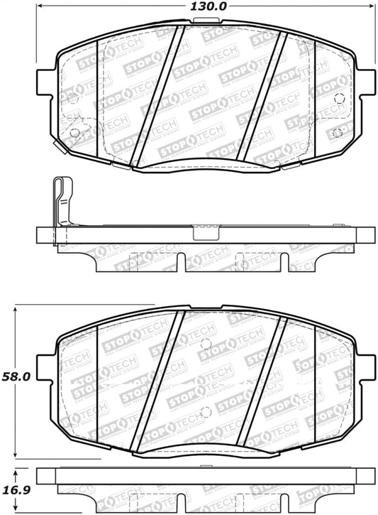 StopTech Street Select Brake Pads - Front