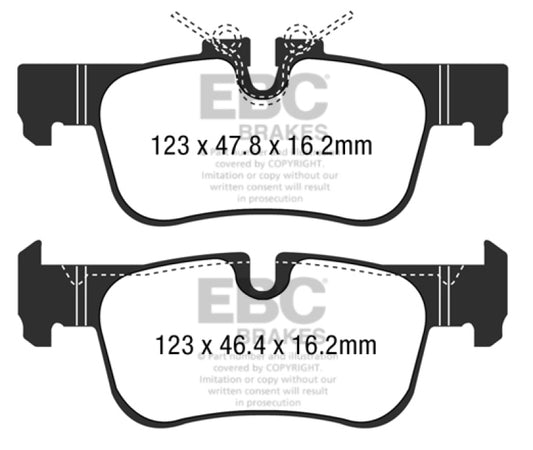 EBC 2016+ BMW X1 F48 2.0T (28i) Bluestuff Rear Brake Pads