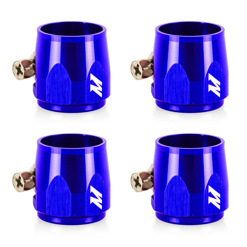 Mishimoto Aluminum -6AN Hex Finishers - Blue