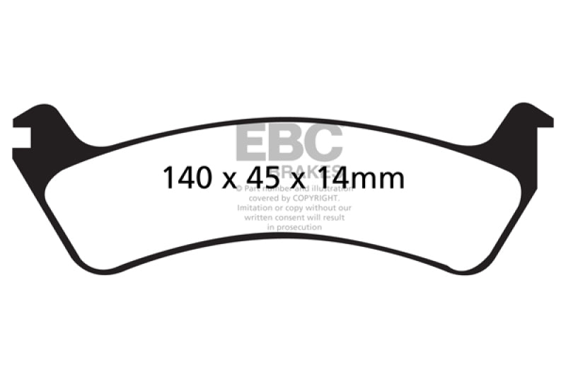 EBC 95-98 Ford Windstar 3.0 Greenstuff Rear Brake Pads