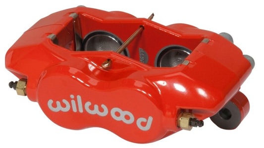 Wilwood Caliper-Forged DynaliteI w/Dust Seal-Red 1.38in Pistons .81in Disc