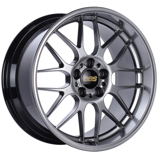 BBS RG-R 19x9.5 5x114.3 ET22 Diamond Black Wheel -82mm PFS/Clip Required