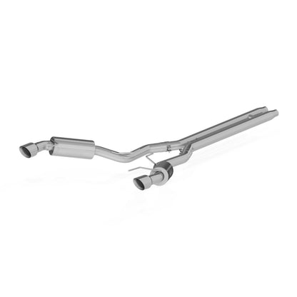 MBRP 15 Ford Mustang GT 5.0 3in Cat Back Dual Split Rear Street Version 4.5in Tips - Aluminized