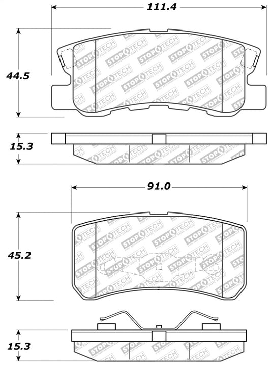 StopTech Street Select Brake Pads - Front