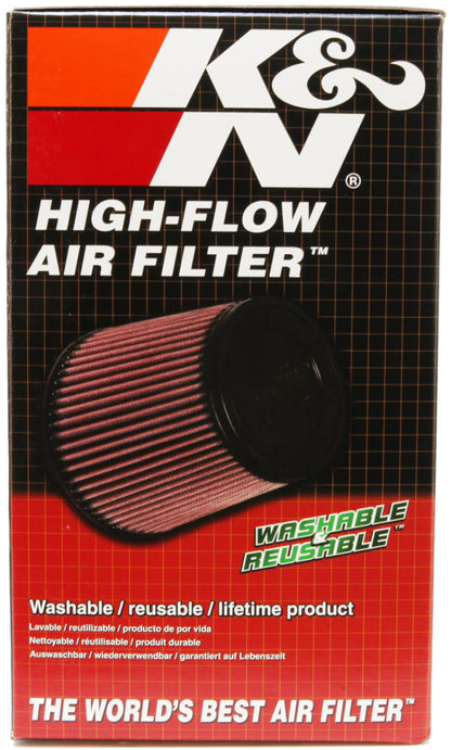 K&N Uni Oval Tapered Air Filter 3.5in 10 Deg. Flg / 3.25in T OW / 4.5in T OL / 5.75in B / 7in H