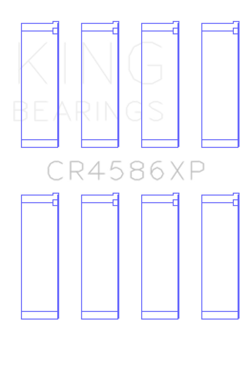 King Engine Bearings Mitsubishi 4B11T EVO X 2007+ (Size STD) Performance Rod Bearing Set