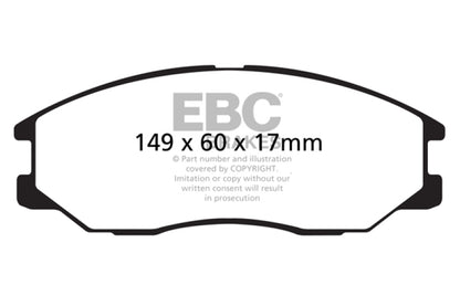 EBC 08-10 Kia Sorento 3.3 Ultimax2 Front Brake Pads