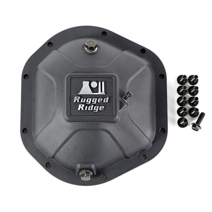 Rugged Ridge Boulder Aluminum Differential Cover Dana 44 Black