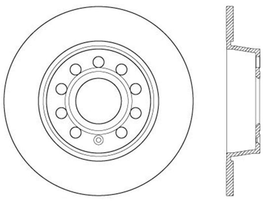StopTech Drilled Cryo Sport Brake Rotor Rear Left 12-13 Volkswagen Beetle