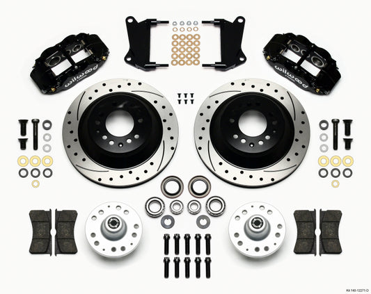 Wilwood Narrow Superlite 6R Front Hub & 1PC Rtr Kit 12.88in Drilled 67-69 Camaro 64-72 Nova Chevelle