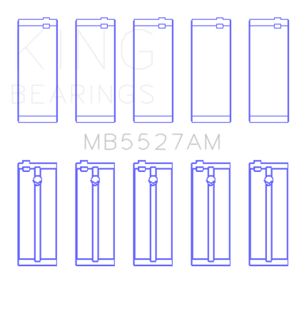 King Engine Bearings Toyota 2A/3A/4A Crankshaft Main Bearing Set