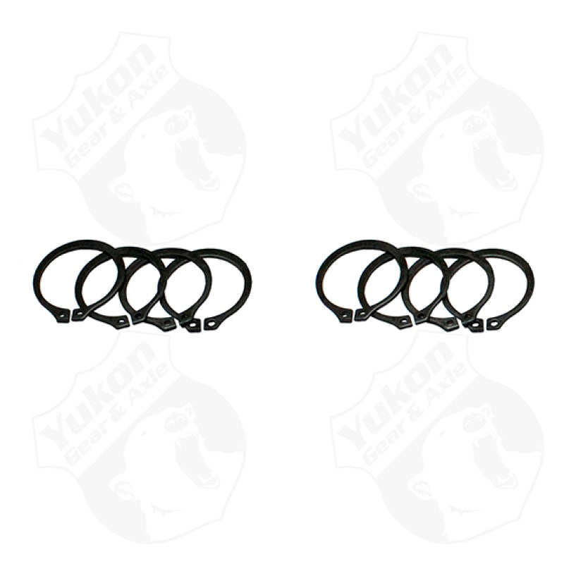 Yukon Gear (4) Full Circle Snap Rings / Fit 297X U-Joint w/ Aftermarket Axle