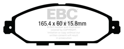 EBC 12-13 Infiniti JX35 3.5 Ultimax2 Front Brake Pads