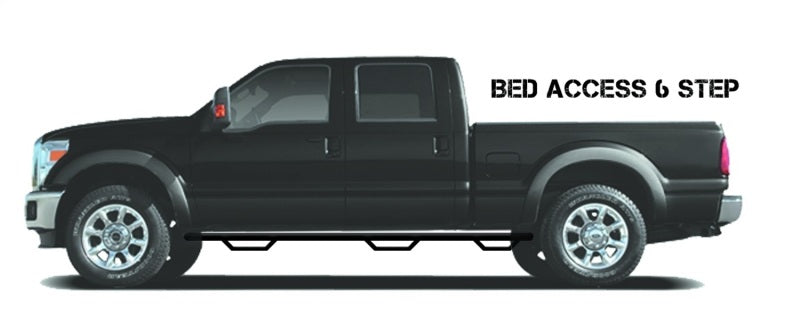 N-Fab Nerf Step 2017 Ford F-250/350 Super Duty SuperCab 8ft Bed - Gloss Black - Bed Access - 3in