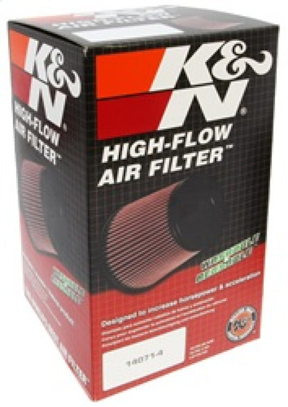 K&N Round Tapered Universal Air Filter 4 inch Flange 5 3/8 inch Base 4 inch Top 7 inch Height