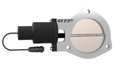 QTP 4in Bolt-On QTEC Electric Cutout Valve w/Flange - Single