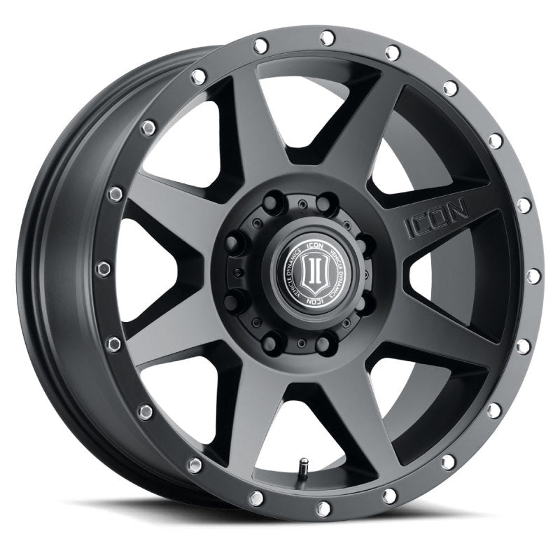 ICON Rebound 20x9 8x6.5 12mm Offset 5.5in BS 121.40mm Bore Satin Black Wheel