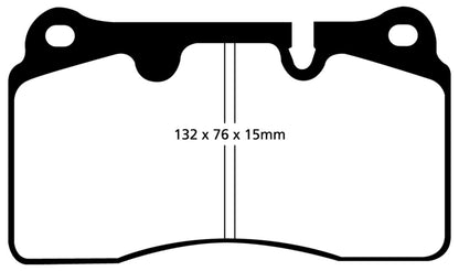 EBC 04-12 Aston Martin DB9 5.9 Bluestuff Front Brake Pads