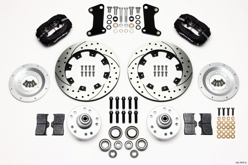 Wilwood Forged Dynalite Front Kit 12.19in Drilled 67-69 Camaro 64-72 Nova Chevelle