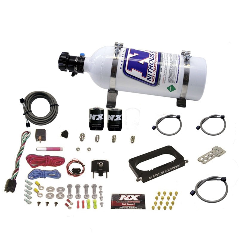 Nitrous Express 96-04 Ford Mustang Cobra/Mach 1 4 Valve Nitrous Kit (50-300HP) w/5lb Bottle