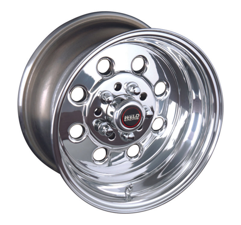 Weld Draglite 15x10 / 5x4.5 & 5x4.75 BP / 6.5in. BS Polished Wheel - Non-Beadlock