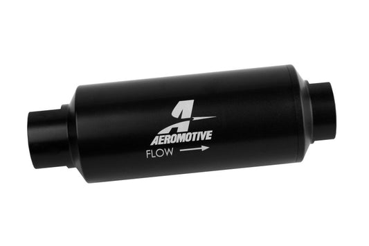 Aeromotive In-Line Marine Filter - AN-12 - 40 Micron SS Element - Black Hardcoat Finish