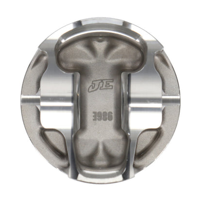 JE Pistons - Set of 4 Mitsubishi 4B11T 90.0mm Bore -9.5 Dome Asymmetrical FSR Pistons - Set of 4