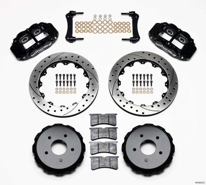 Wilwood Narrow Superlite 4R Rear Kit 12.88in Drilled 97-04 Corvette C5/Z06