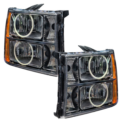 Oracle Lighting 07-13 GMC Sierra Pre-Assembled LED Halo Headlights -UV/Purple