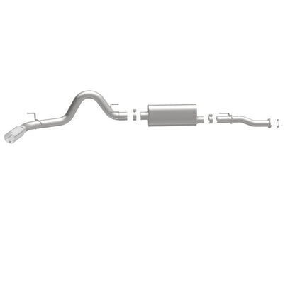 MagnaFlow Cat-Back 2016 Toyota Tacoma 3.5L V6 SS 3in Single Pass Side Exit Rear 4in Tip