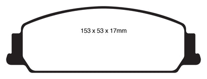 EBC 08-10 Pontiac G8 3.6 Bluestuff Front Brake Pads