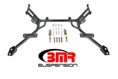 BMR 05-10 S197 Mustang K-Member w/ No Motor Mounts and STD. Rack Mounts - Black Hammertone