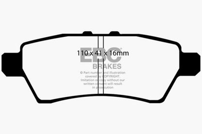 EBC 08-12 Nissan Pathfinder Bluestuff Rear Brake Pads