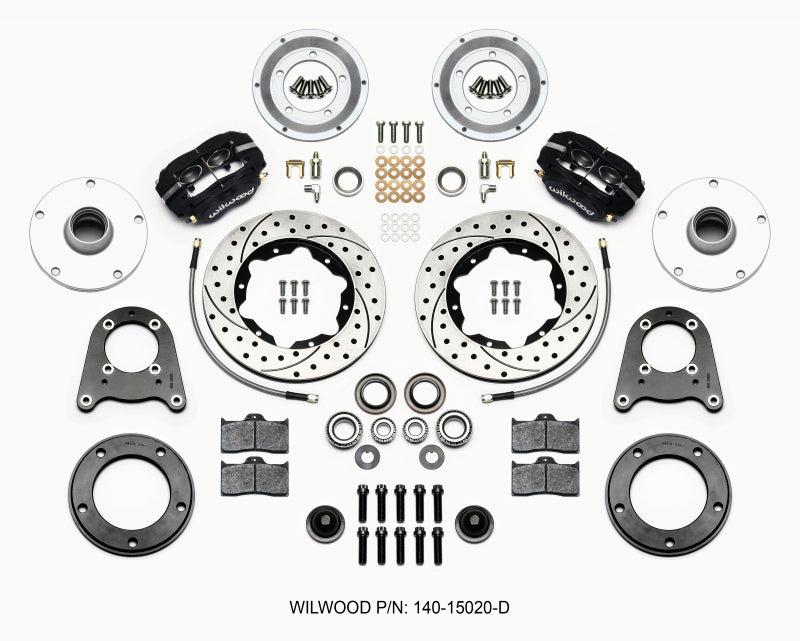 Wilwood Forged Dynalite-M Front Kit 10.75in Drilled 1950-1955 MG-TD/TF